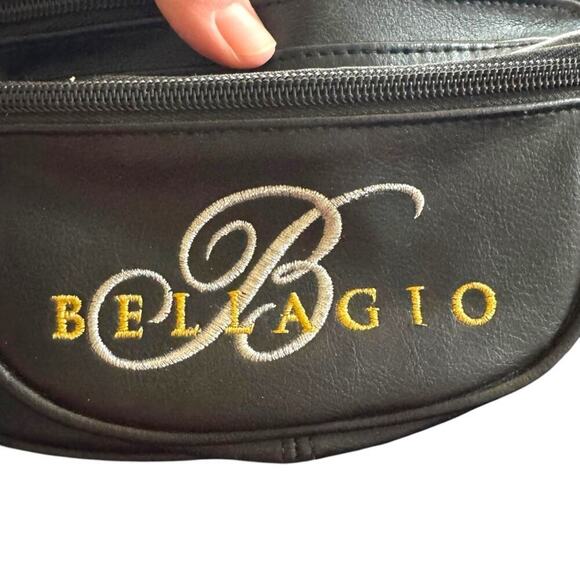 VTG Bellagio Hotel and Casino Faux Leather Embroidered Fanny Pack Belt Bag OS - Picture 8 of 10